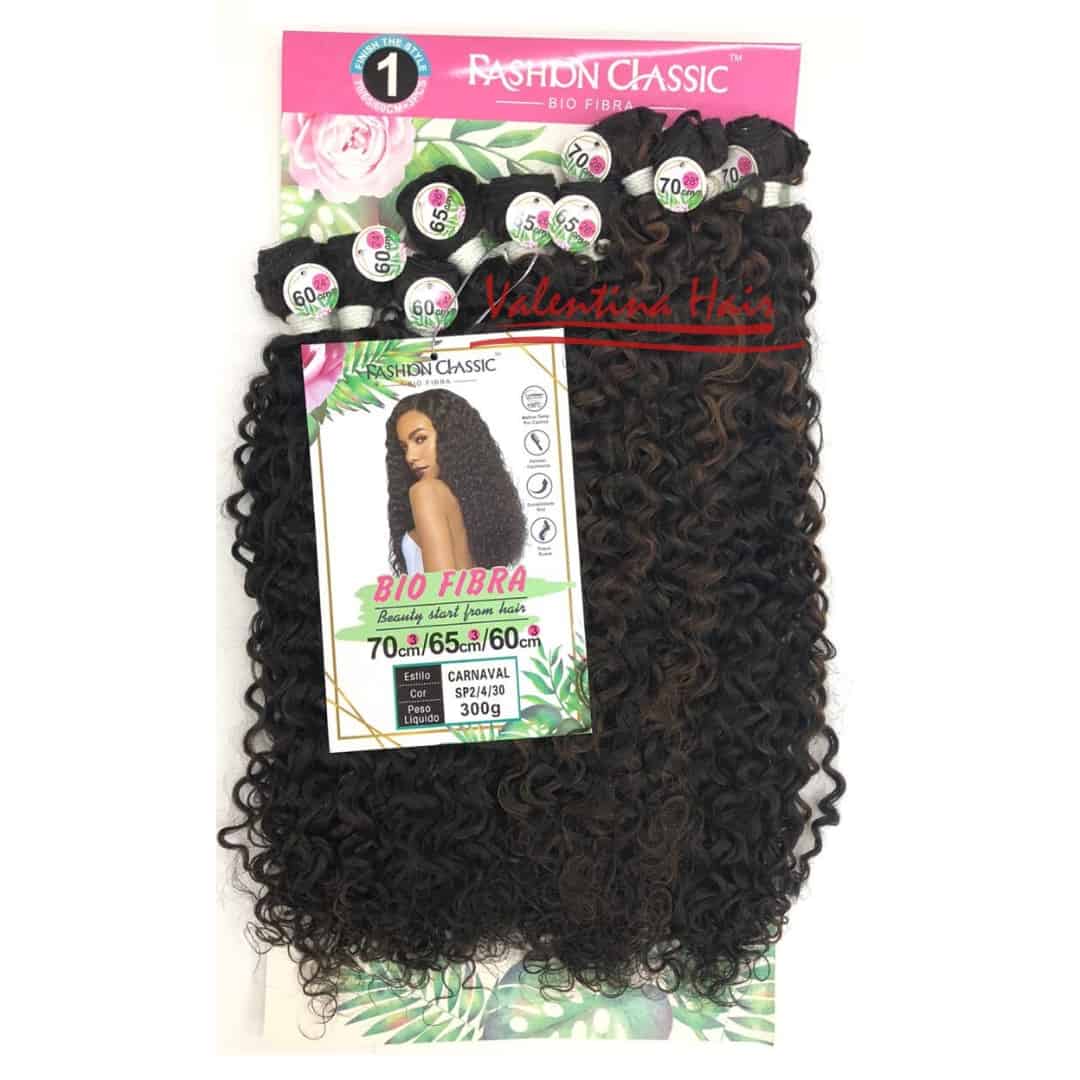 Cabelo Cacheado Orgânico Bio Fibra Lindona 300gr Cor Sp2/4/30