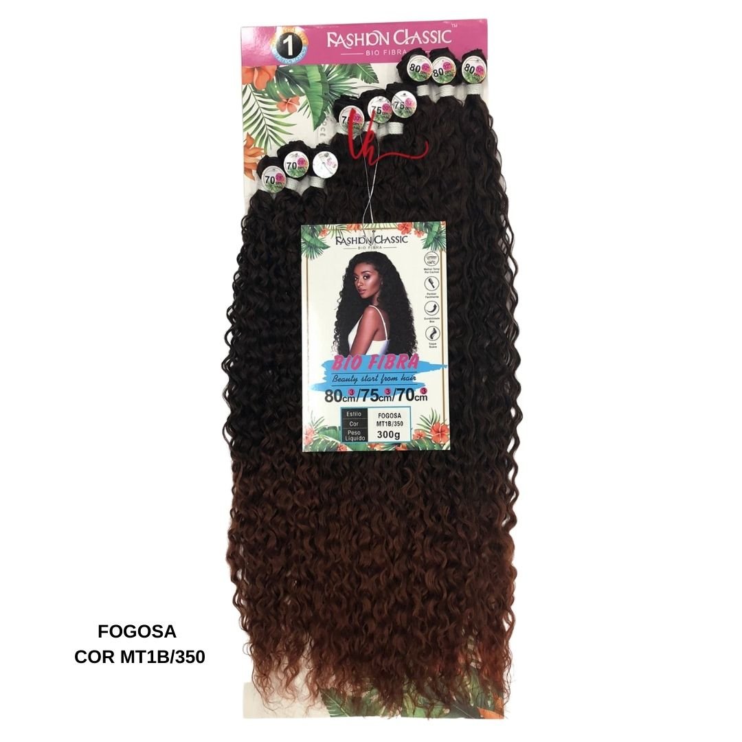 Cabelo Cacheado Bio Orgânico Fogosa 300gr Cor Sp1/27 Castanho Com Mel